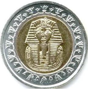 Монета 1 фунт аверс